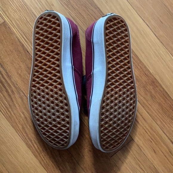 Maroon Vans Shoes - Picture 2 of 3